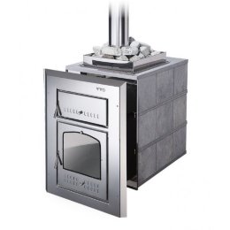 Дровяная печь для бани ВВД Чародейка в талькохлорите